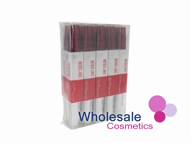 10 x Maybelline 24Hr Superstay Color Lipstick - 865 BLEACHED RED
